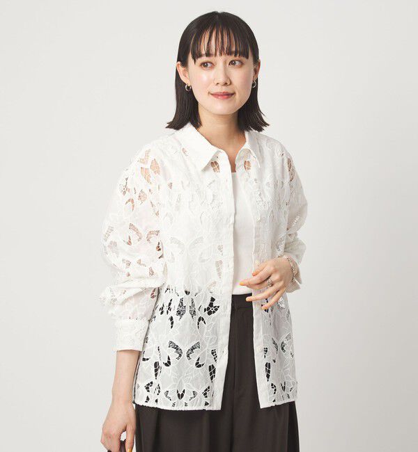 UNITED ARROWS green label relaxing「レース シャツ」|シャツ・ブラウス|