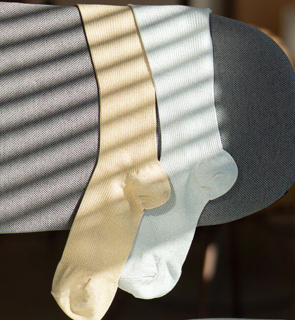 UNITED ARROWS green label relaxing「＜MAEE＞コンプレッション ソックス （グリッターリブ） / 着圧ソックス / 靴下」|ソックス|