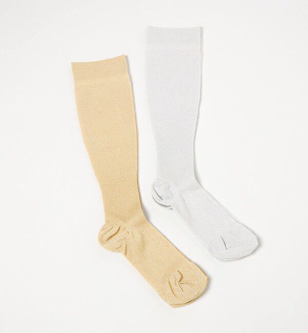 UNITED ARROWS green label relaxing「＜MAEE＞コンプレッション ソックス （グリッターリブ） / 着圧ソックス / 靴下」|ソックス|