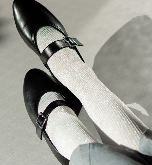 UNITED ARROWS green label relaxing「＜MAEE＞コンプレッション ソックス （グリッターリブ） / 着圧ソックス / 靴下」|ソックス|