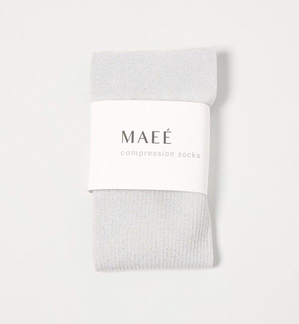 UNITED ARROWS green label relaxing「＜MAEE＞コンプレッション ソックス （グリッターリブ） / 着圧ソックス / 靴下」|ソックス|