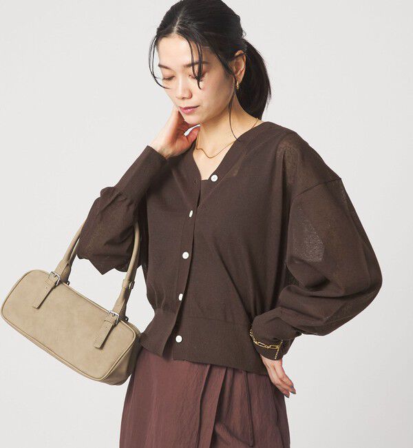 UNITED ARROWS green label relaxing「【結論シリーズ】ビューティーネック2WAYカーデ ウォッシャブル」|カーディガン|