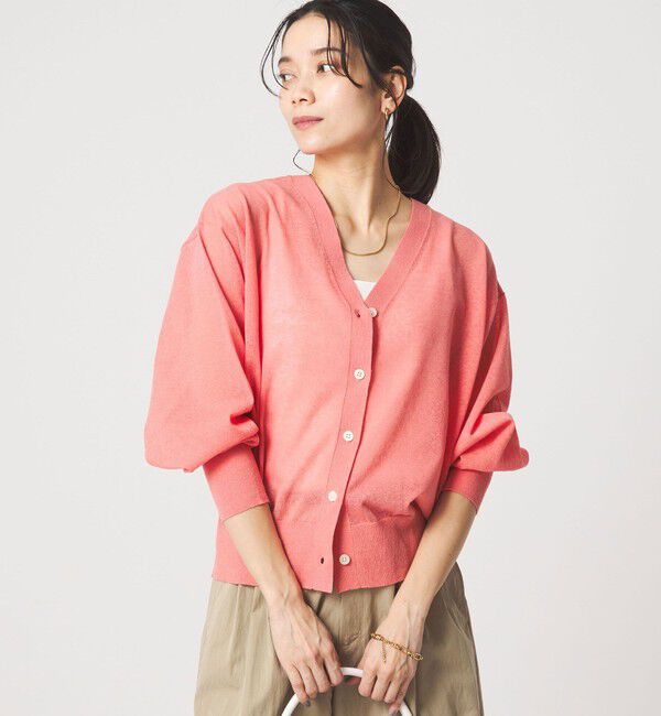 UNITED ARROWS green label relaxing「【結論シリーズ】ビューティーネック2WAYカーデ ウォッシャブル」|カーディガン|