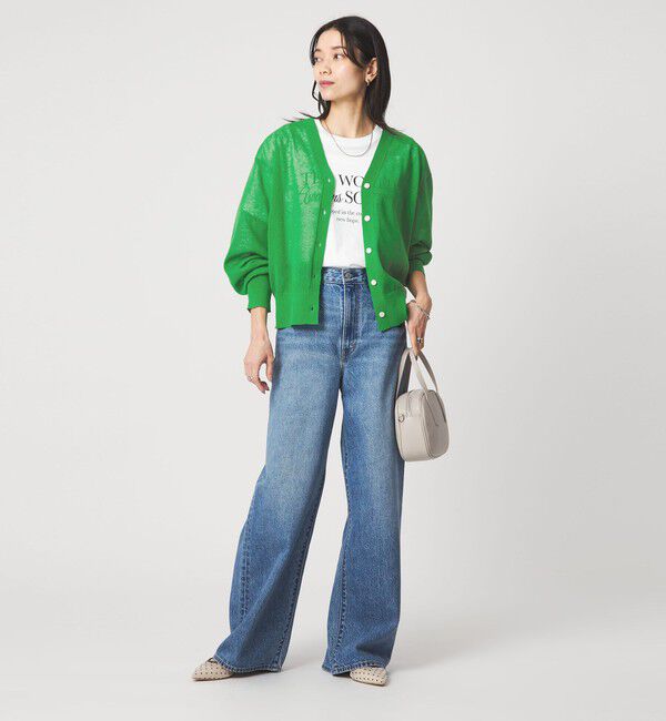 UNITED ARROWS green label relaxing「【結論シリーズ】ビューティーネック2WAYカーデ ウォッシャブル」|カーディガン|