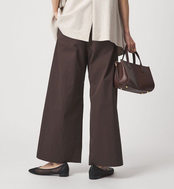 UNITED ARROWS green label relaxing「［size SHORTあり］グロッシー ワイド パンツ」|その他|