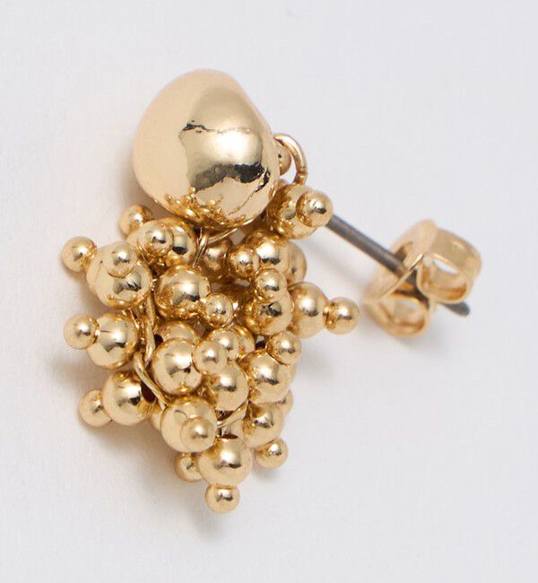 UNITED ARROWS green label relaxing「オーバルメタル＆ツブツブミックス ピアス」|ピアス|