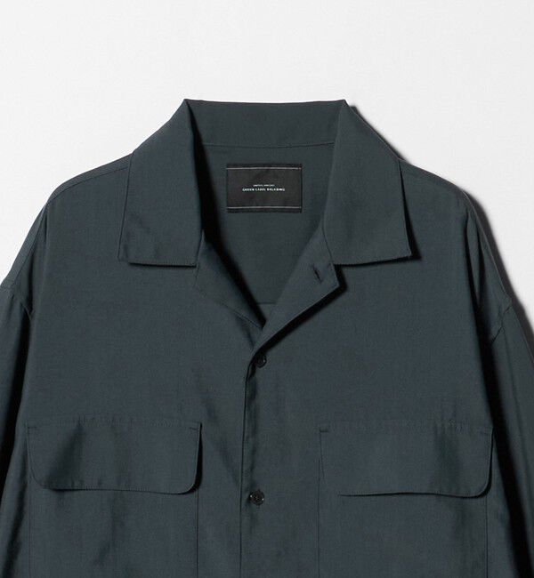 UNITED ARROWS green label relaxing「ナイロン ツイル オープンカラー シャツ ブルゾン -撥水-」|シャツ・ブラウス|