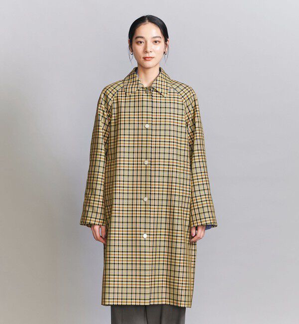 BEAUTY&YOUTH UNITED ARROWS「ステンカラー チェックコート」|ステンカラーコート|