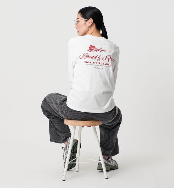 BEAUTY&YOUTH UNITED ARROWS「【別注】＜WAVE UNION＞プリントロングスリーブTシャツ」|Tシャツ・カットソー|