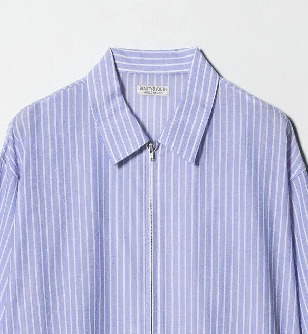 BEAUTY&YOUTH UNITED ARROWS「ボイル シアー ジップ シャツ」|シャツ・ブラウス|