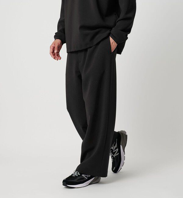 BEAUTY&YOUTH UNITED ARROWS「DUAL PACK 2.0 ワイド オフィサーパンツ -セットアップ対応 ウォッシャブル マルチ機能-」|チノ|