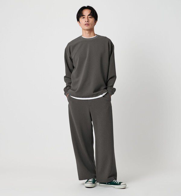 BEAUTY&YOUTH UNITED ARROWS「DUAL PACK 2.0 ワイド オフィサーパンツ -セットアップ対応 ウォッシャブル マルチ機能-」|チノ|