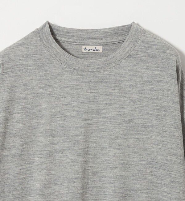 STEVEN ALAN「＜Steven Alan＞ メリノウール クルーネック Tシャツ LOOSE」|Tシャツ・カットソー|