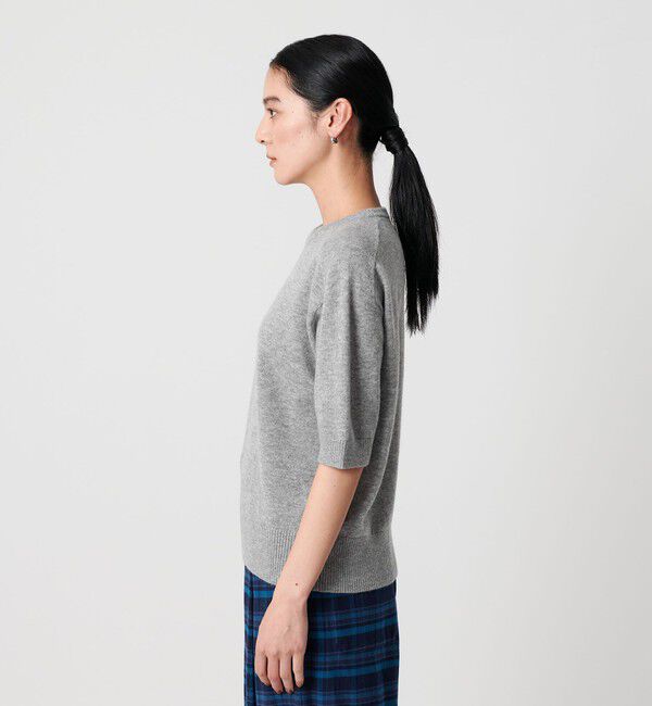 BEAUTY&YOUTH UNITED ARROWS「カシミヤ クルーネック ショートスリーブニット」|ニット・セーター|