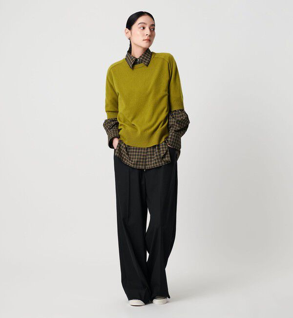 BEAUTY&YOUTH UNITED ARROWS「カシミヤ クルーネック ショートスリーブニット」|ニット・セーター|