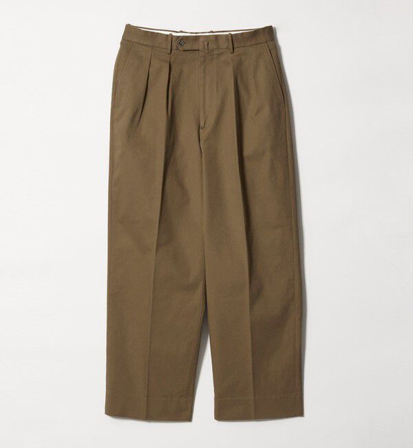 STEVEN ALAN「＜Steven Alan＞ ドリル インツープリーツ ドレス トラウザーズ」|チノ|