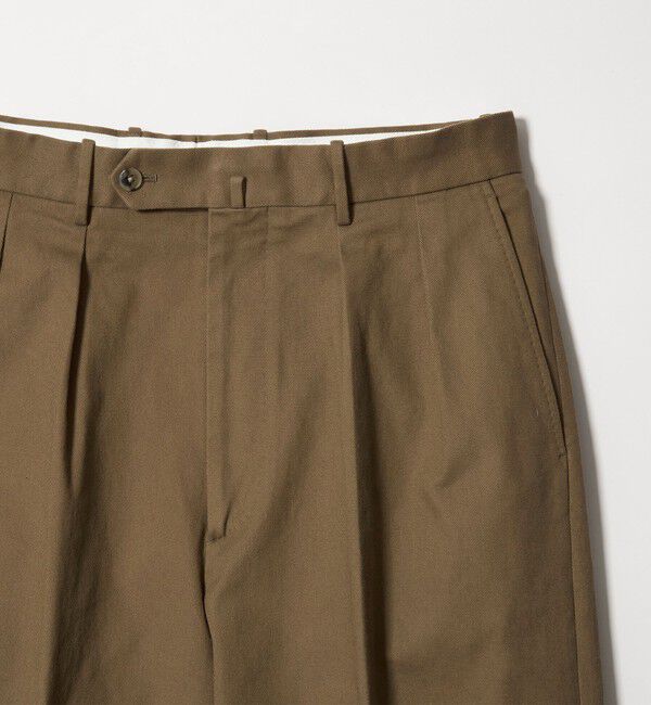 STEVEN ALAN「＜Steven Alan＞ ドリル インツープリーツ ドレス トラウザーズ」|チノ|