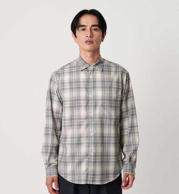 BEAUTY&YOUTH UNITED ARROWS「尾州 TW チェック レギュラーシャツ  FORM TAPERD型 ウォッシャブル MADE IN JAPAN」|シャツ・ブラウス|