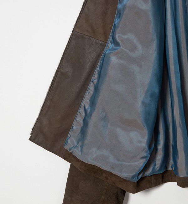 MONKEY TIME「スエード クロップド ジップ ジャケット」|その他|