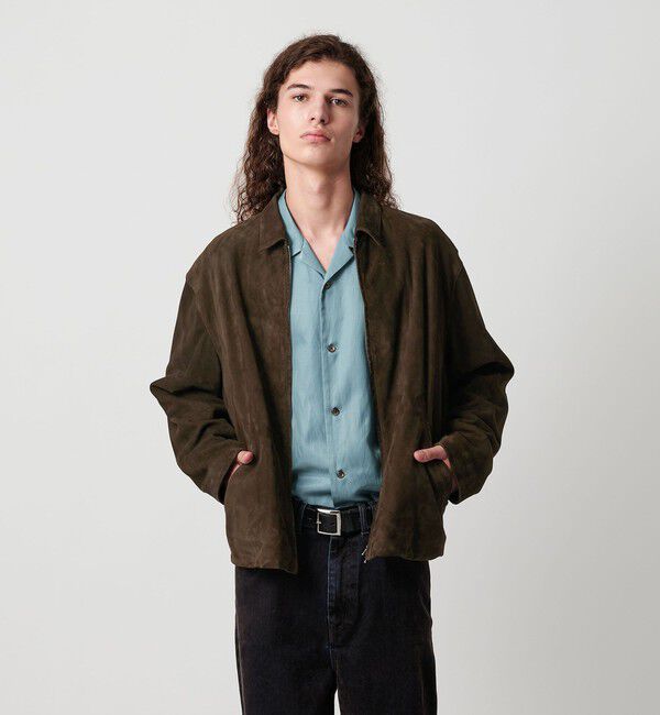 MONKEY TIME「スエード クロップド ジップ ジャケット」|その他|