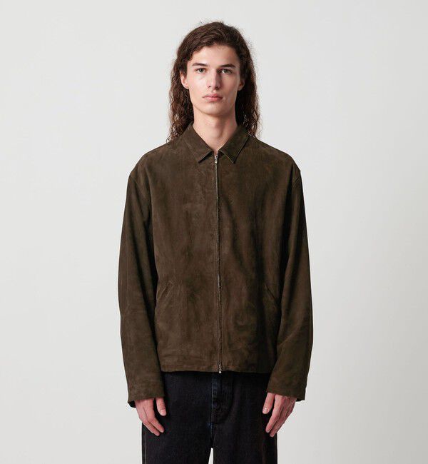 MONKEY TIME「スエード クロップド ジップ ジャケット」|その他|