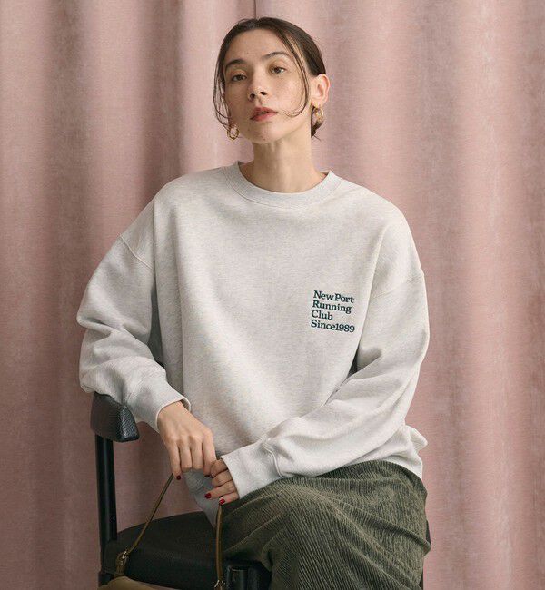 BEAUTY&YOUTH UNITED ARROWS「コットン裏毛 ロゴスウェット プルオーバー」|スウェット・ジャージ|LT.GRAY