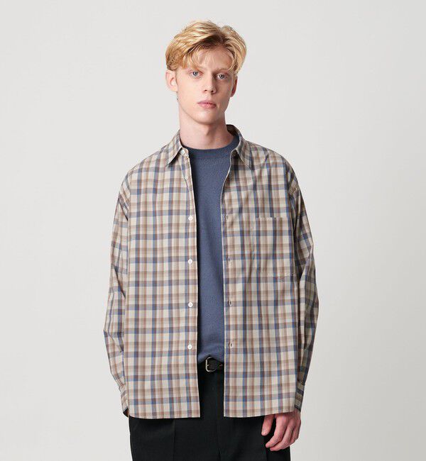 BEAUTY&YOUTH UNITED ARROWS「ファイン トラッド チェック レギュラー シャツ FORM型」|シャツ・ブラウス|BEIGE