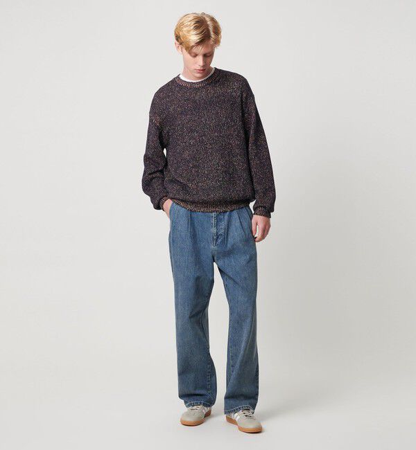 BEAUTY&YOUTH UNITED ARROWS「VIBRENT ブレンド コットン クルーネック ニット」|ニット・セーター|