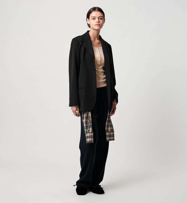 ATTISESSION「＜ATTISESSION＞タイ シャツスリーブ ジャケット 2WAY」|テーラードジャケット|