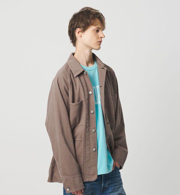 California General Store「＜CGS.＞オーガニック コットン デニム カバーオール ジャケット」|ミリタリー・モッズコート|MD.BROWN