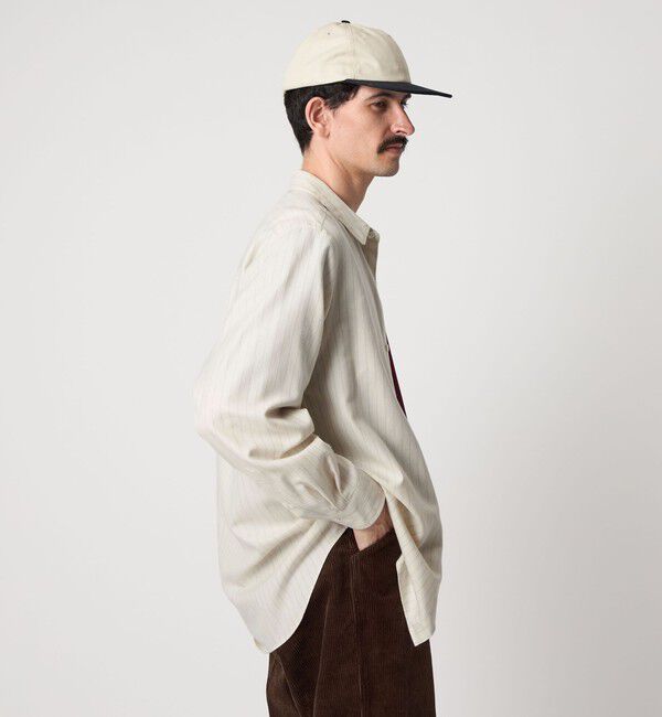 STEVEN ALAN「＜Steven Alan＞ ネル  ストライプ レギュラーカラー シャツ NARROW」|シャツ・ブラウス|