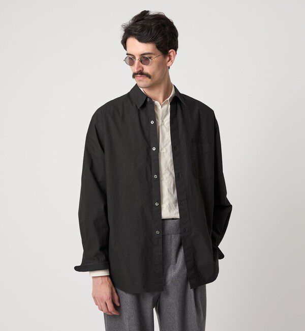STEVEN ALAN「＜Steven Alan＞ ガーメントダイ ポプリン レギュラーカラー シャツ LOOSE」|シャツ・ブラウス|