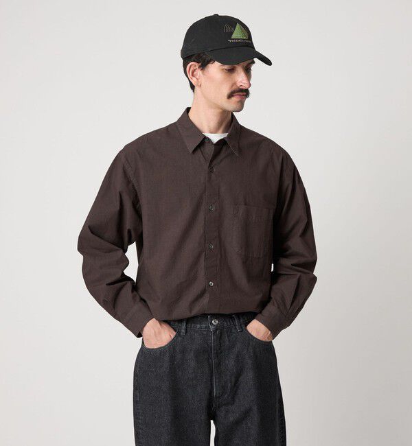 STEVEN ALAN「＜Steven Alan＞ ガーメントダイ ポプリン レギュラーカラー シャツ LOOSE」|シャツ・ブラウス|