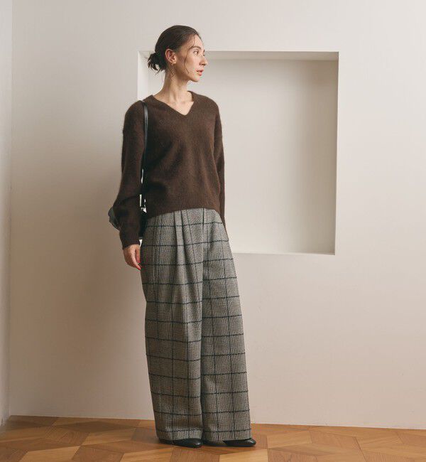 BEAUTY&YOUTH UNITED ARROWS「フォックスカシミヤブレンド Vネックニットプルオーバー」|ニット・セーター|