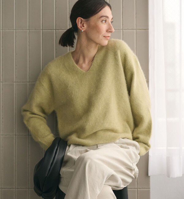 BEAUTY&YOUTH UNITED ARROWS「フォックスカシミヤブレンド Vネックニットプルオーバー」|ニット・セーター|