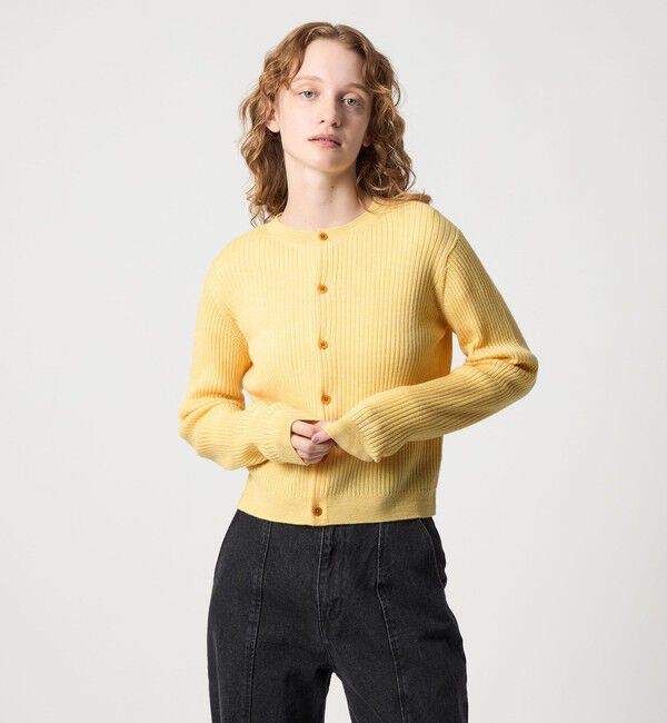STEVEN ALAN「＜Steven Alan＞ウール リブ カーディガン」|カーディガン|YELLOW