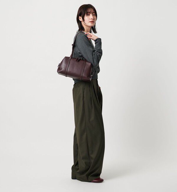 BEAUTY&YOUTH UNITED ARROWS「レザーライク ジップ スクエア ボストンバッグ」|ボストンバッグ|