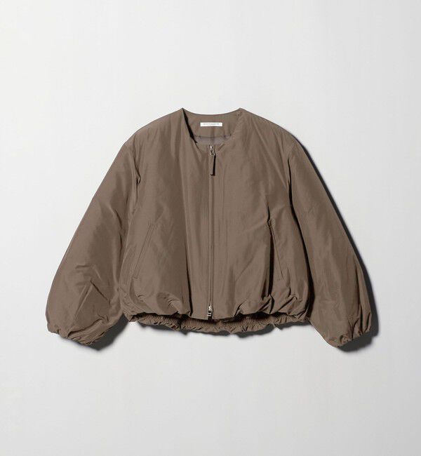 BEAUTY&YOUTH UNITED ARROWS「ポリエステルブレンド ノーカラーバルーンジップブルゾン」|ブルゾン・スタジャン|