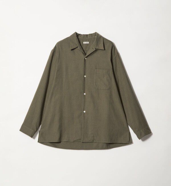 STEVEN ALAN「＜Steven Alan＞ ネル マイクロチェック オープンカラー シャツ BOX」|シャツ・ブラウス|