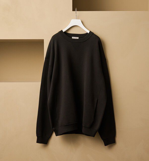 BEAUTY&YOUTH UNITED ARROWS「ミラノリブ クルーネック ニットスウェット」|ニット・セーター|BLACK