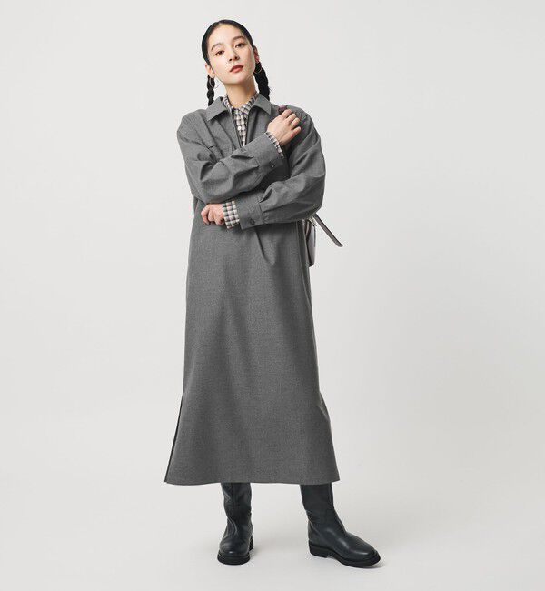 BEAUTY&YOUTH UNITED ARROWS「ハーフジップ スリットワンピース」|ワンピース|