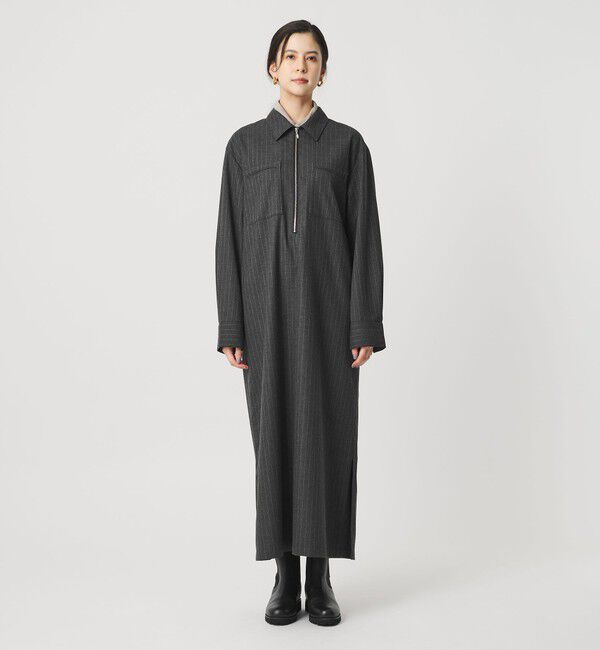 BEAUTY&YOUTH UNITED ARROWS「ハーフジップ スリットワンピース」|ワンピース|