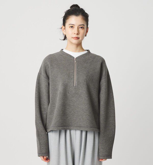 BEAUTY&YOUTH UNITED ARROWS「ダンボール ハーフジップ プルオーバー」|Tシャツ・カットソー|