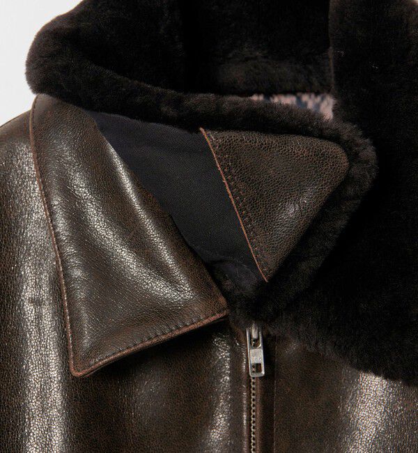 MONKEY TIME「ゴート ムートンカラー ジップ ジャケット」|その他|