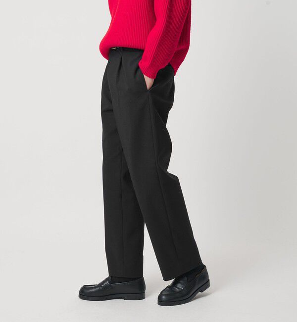 BEAUTY&YOUTH UNITED ARROWS「PROCO 1プリーツ ワイドテーパードパンツ NO.9」|チノ|