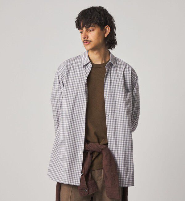 STEVEN ALAN「＜Steven Alan＞ ヘイズ チェック レギュラーカラー シャツ LOOSE」|シャツ・ブラウス|