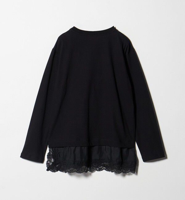 BEAUTY&YOUTH UNITED ARROWS「レースドッキング　ロングスリーブTシャツ」|Tシャツ・カットソー|