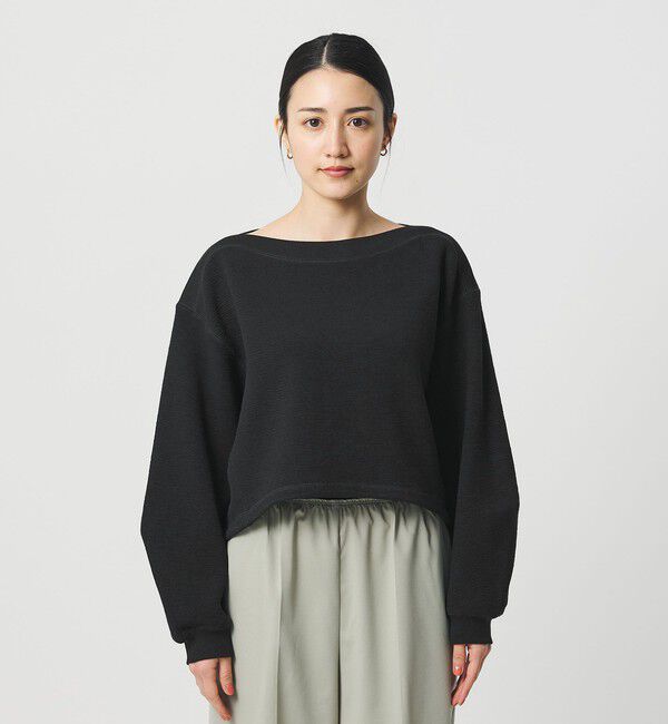 BEAUTY&YOUTH UNITED ARROWS「クロップド ボートネックプルオーバー」|Tシャツ・カットソー|