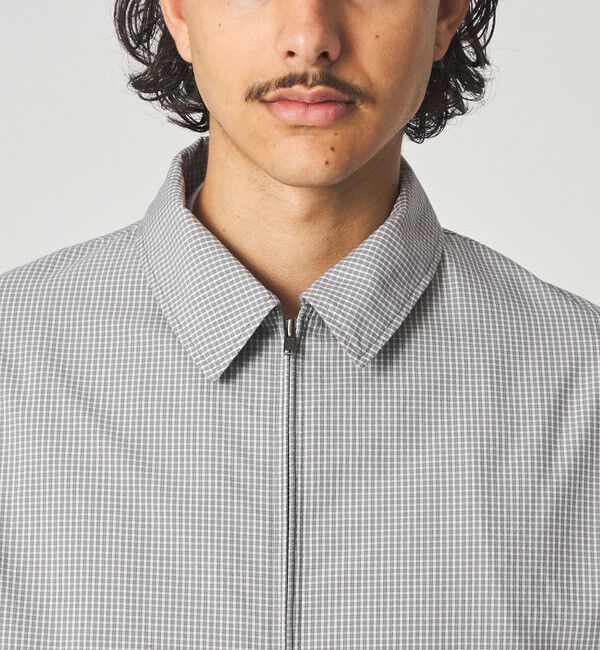 STEVEN ALAN「＜Steven Alan＞ C/PE マイクロチェック ワーク ブルゾン」|ブルゾン・スタジャン|