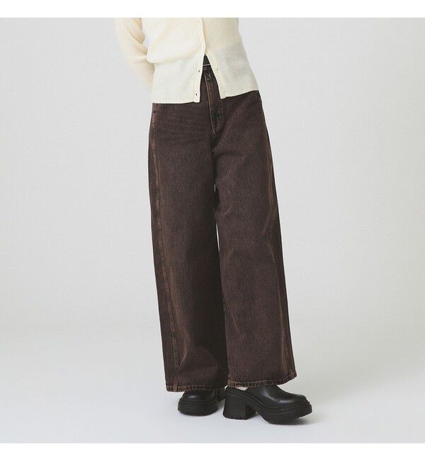 Ray BEAMS 「オーバーダイ デニム パンツ」|デニム|